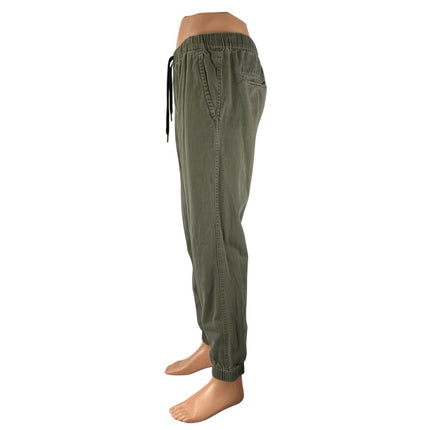 MG Black Men's Olive Green High Waisted Tapered Trousers Joggers Pants Size 32