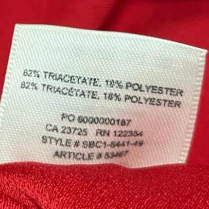 Aritzia Babaton Women's Red High Waist Tapered Leg Trousers Joggers Pants Size M