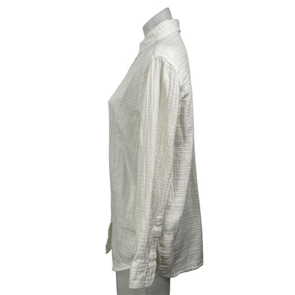 Aritzia Wilfred Free Women's White 100% Cotton Long Sleeve Button Down Shirt XS
