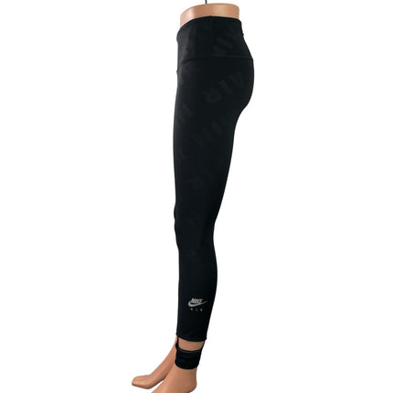 Nike Air Dri-FIT Women's Black High Waisted Logo Athletic Yoga Leggings Pants S
