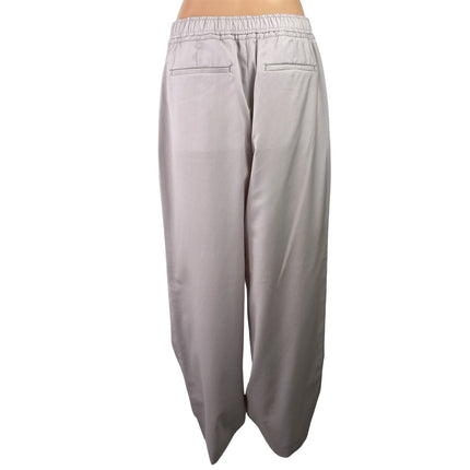 COS 100% Wool Pink Drawstring Elastic Waist Straight Wide Leg Trousers Pants 32