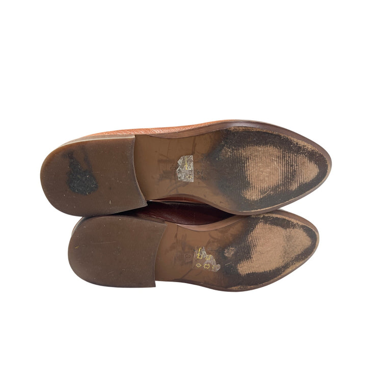 Madewell Frances Women's Brown Leather Slip On Pointed Toe Loafers Shoes Size 8