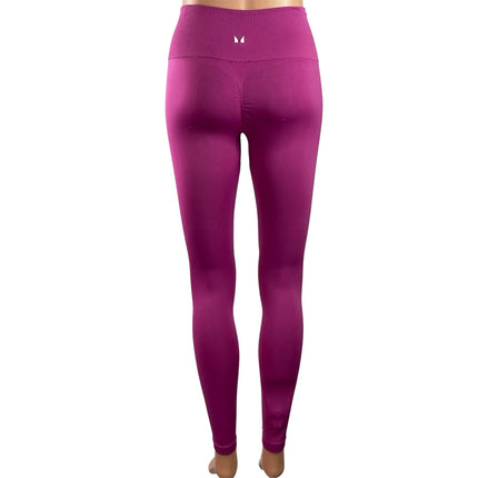 MyProtein Women's Violet Pink Seamless Scrunch Yoga Athletic Leggings Pants S