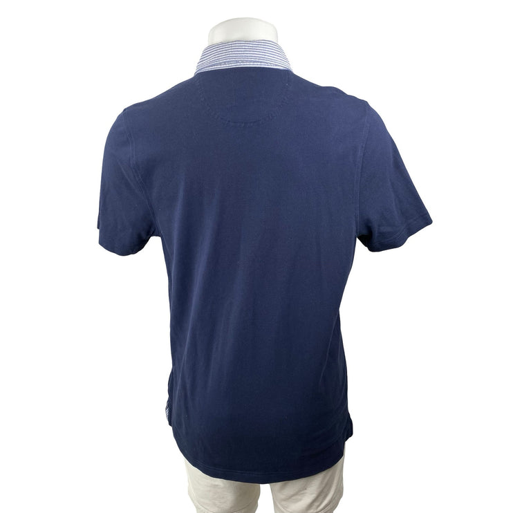 Brooks Brothers Vintage Oxford Men's Blue Collared Short Sleeve Polo Shirt Top L