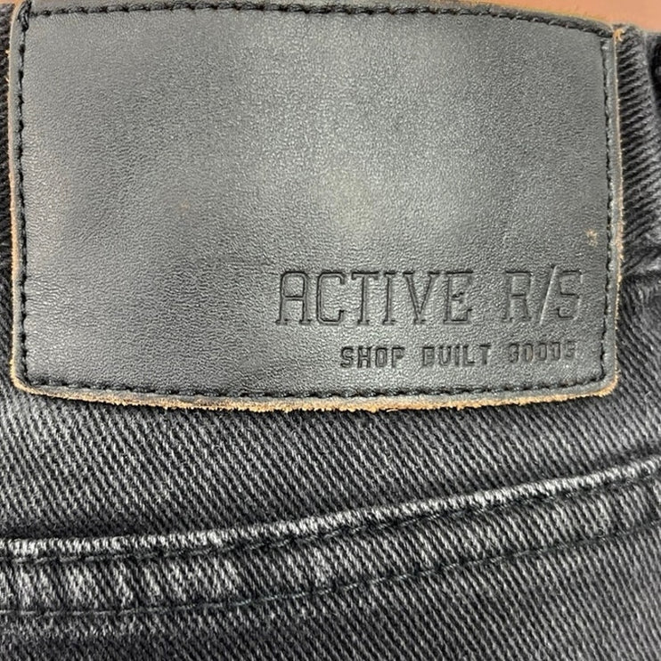 Active R/S Black Mid Rise Reform Ankle Denim Straight Leg Jeans Size 30