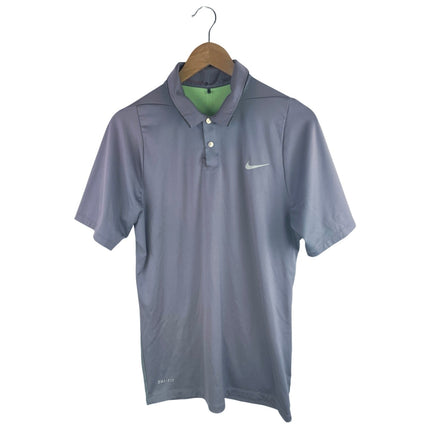 Nike Tiger Woods Collection Men's Gray Short Sleeve Golf Polo Shirt Top Size S