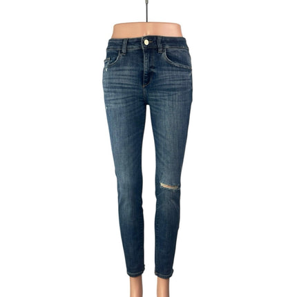 DL1961 Florence Ankle Mid Rise Intasculpt Skinny Blue Womens Denim Jeans Size 27