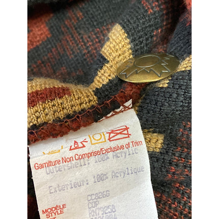 County Clothing Cheyenne Multicolor Aztec Fleece Button Up Shacket Coat Jacket M