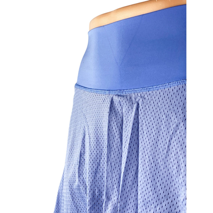 Buff Bunny Blue Cellular Blue Mesh A Line Tennis Golf Athletic Skort Skirt Sz M