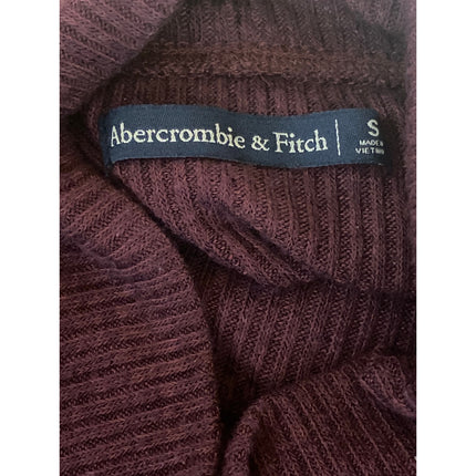 Abercrombie & Fitch Women's Red Turtleneck Long Sleeve Knit Sweater Top Size S