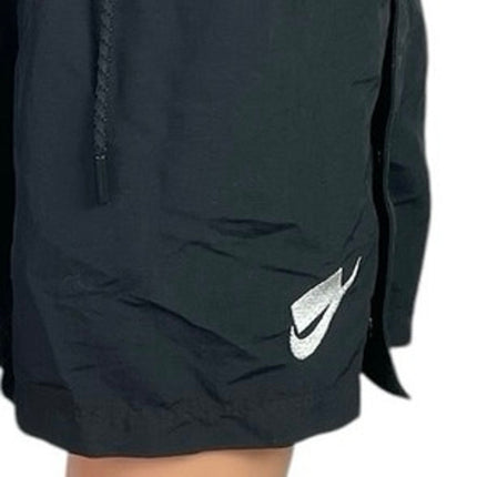 Nike Sportswear Black High Rise Drawstring Gym Athletic Activewear Shorts Size M