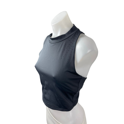 All in Motion Sculpt High Neck Sleeveless Athletic Activewear Crop Tank Top Sz M