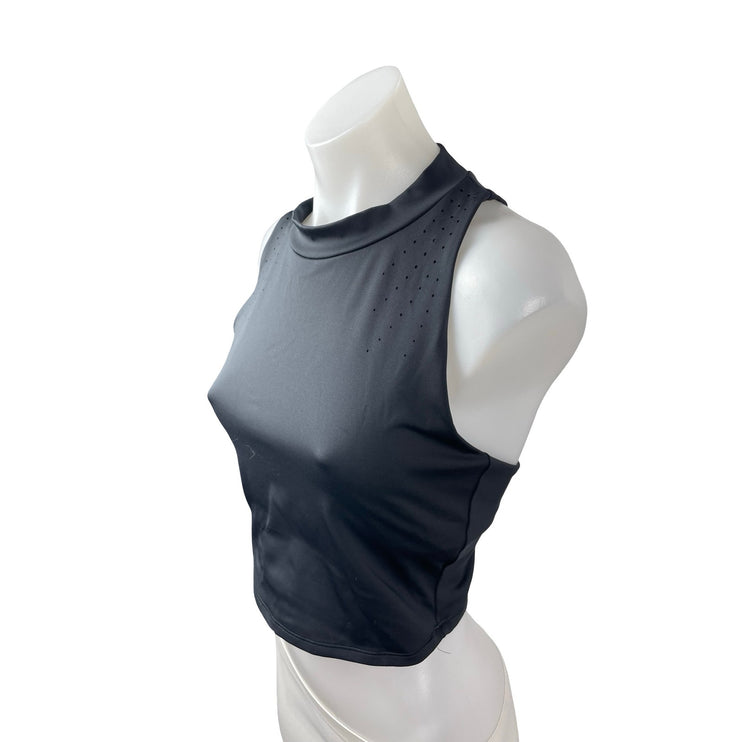 All in Motion Sculpt High Neck Sleeveless Athletic Activewear Crop Tank Top Sz M