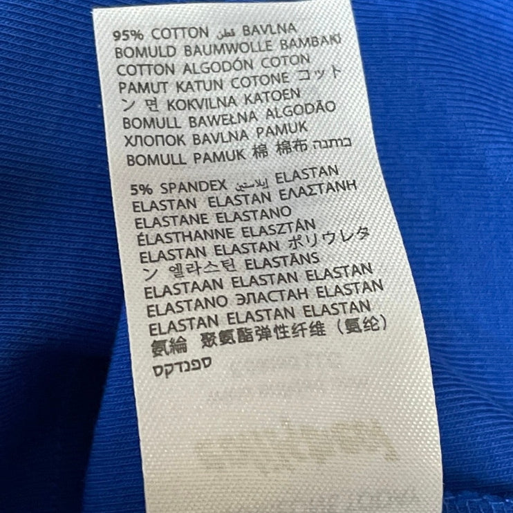 Edikted Do Not Disturb Blue Short Sleeve Graphic Cropped Baby Tee T-shirt Top M