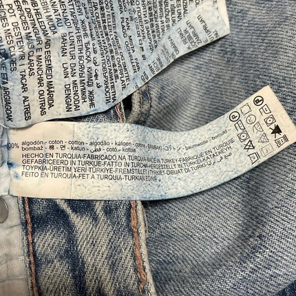 Zara Women's Blue High Rise Relaxed Straight Wide Leg Denim Jeans Pants Size 4