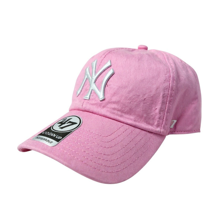 47 Brand New York Yankees MLB Women's Pink Adjustable Dad Baseball Cap Hat OS