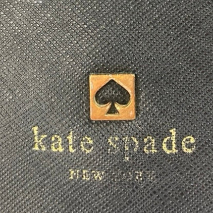 Kate Spade Charlotte Street 100% Leather Black Chain Strap Flap Crossbody Bag