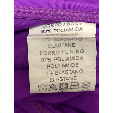 Agua De Coco Puple Square Neck Two Piece Beach Swimsuit Swimwear Bikini Set M