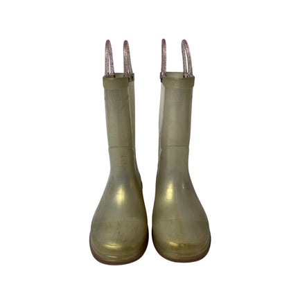 Western Chief Pearlized Glitter Light-Up PVC Rubber Girls KIds Rain Boots Sz 11