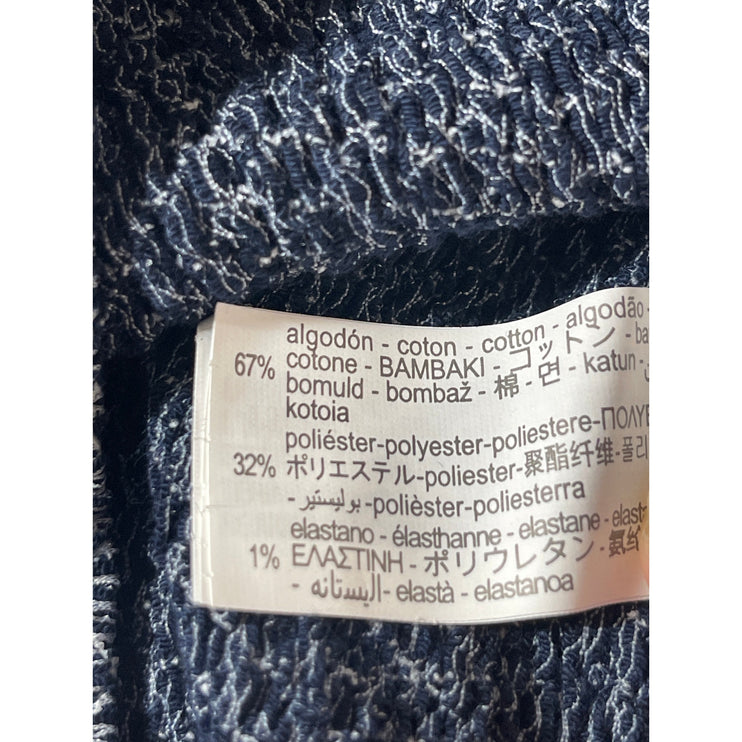 NEW Zara Women's Blue One Shoulder Ruched Sleeveless Knit Blouse Tank Top Size S