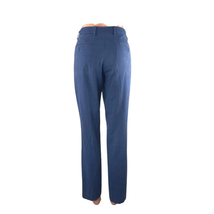 Express Women's Navy Blue Slim Fit Straight High Rise Trousers Pants Size 30x32