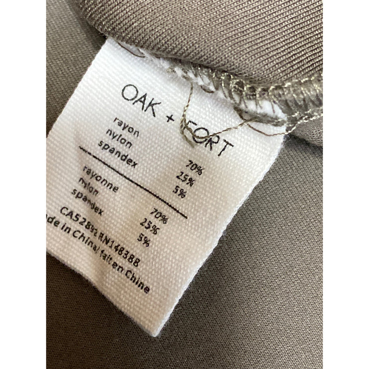 Oak + Fort Men Beige Taupe Short Sleeve Relaxed Crew Neck T Shirt Tee Top Sz L