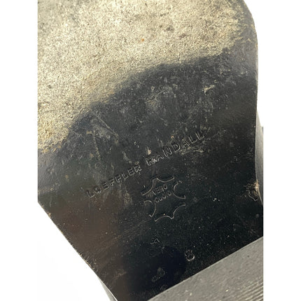 Loeffler Randall Kali Black Leather Block Heels Pointed Toe Ankle Boots Size 8