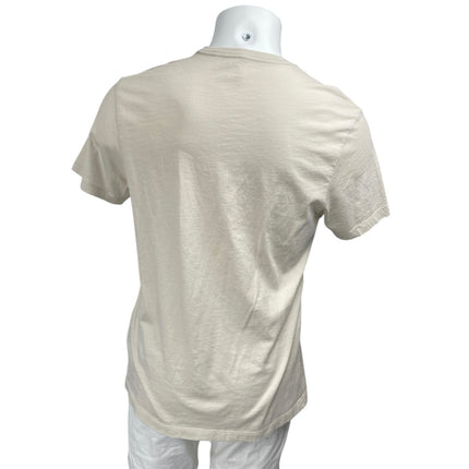 J.Crew Men's Beige Short Sleeve Crew Neck Pocket Basic T Shirt Tee Top Size L