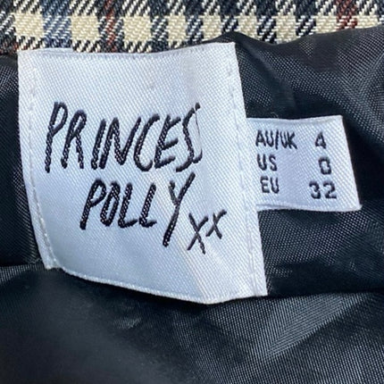 Princess Polly Multicolor Checkered Plaid Double Breasted Blazer Coat Jacket 0