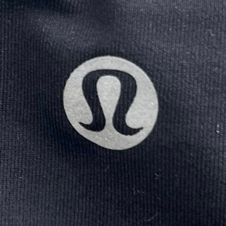 Lululemon Soul Black Mesh Sleeveless Racerback Yoga Athletic Crop Top Size M