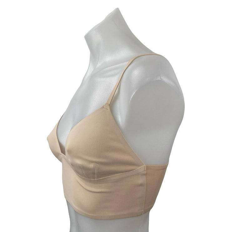 Free People Intimately Cream Nude Adjustable Longline Neo Bralette Bra Size XS