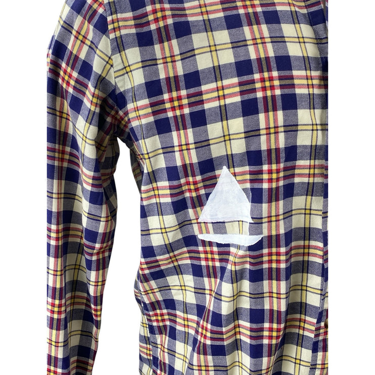 GANT The Rugger Men's Multicolor Plaid Boat Long Sleeve Button Down Shirt Top M