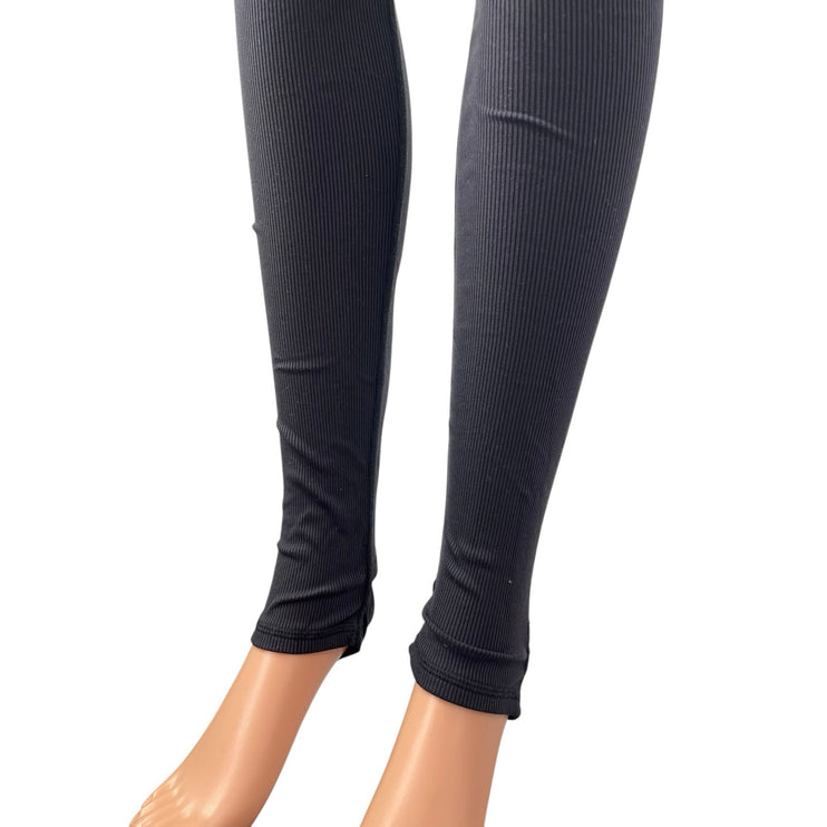 Alo Womens Black Sports Athletic Activewear Thigh High Compression Stockings M/L