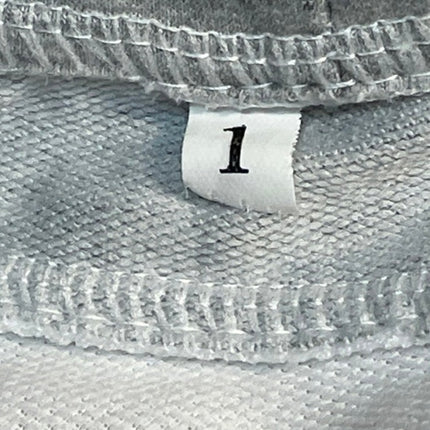 Womens White Gray Long Sleeve Layered Sweater Hoodie Sweatshirt Jacket Top  Sz 1