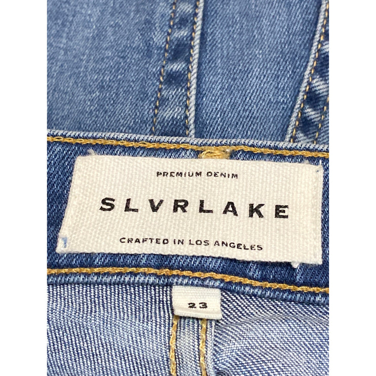 SLVRLAKE Women's Blue High Rise Slim Fit Skinny Leg Denim Jeans Pants Size 23