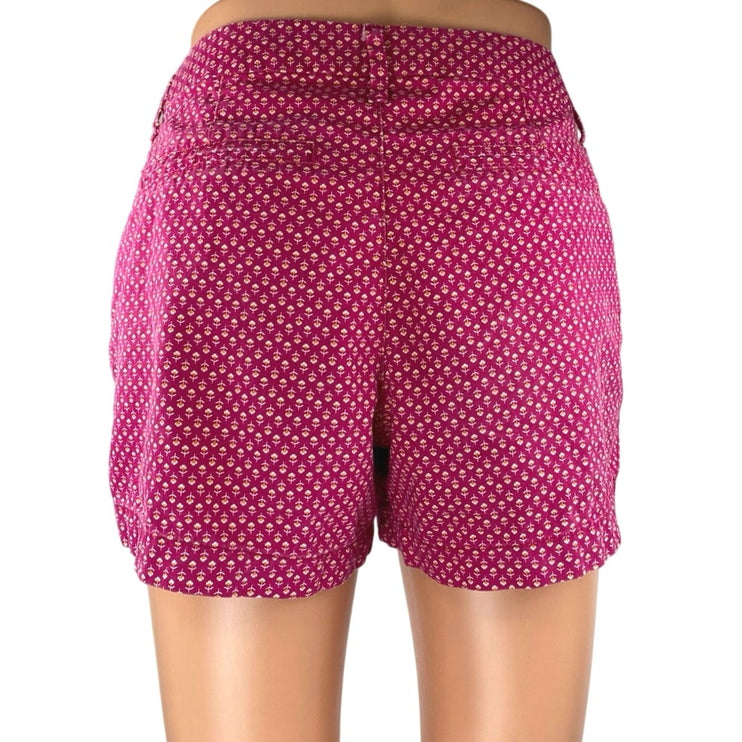Old Navy Everyday Twill Women's Pink Floral Mid Rise 3" Mini Shorts Size 2