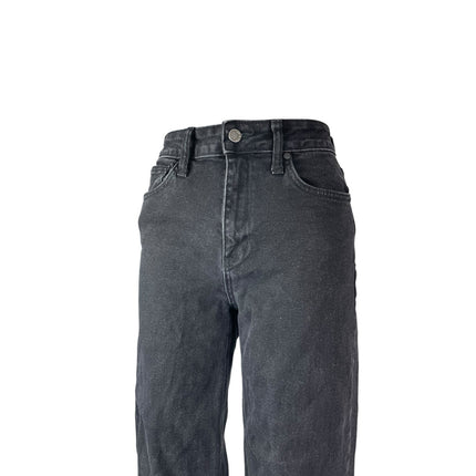 Just Black Denim Womens High Rise Straight Baggy Wide Leg  Denim Jeans Pants 26
