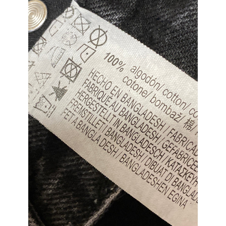 Pull & Bear Women's Black High Waisted Boyfriend Straight Denim Jean Shorts Sz 2