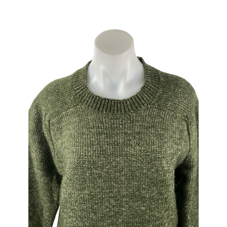 Banana Republic Women's Green Long Sleeve Crew Neck Knit Sweater Top Size M