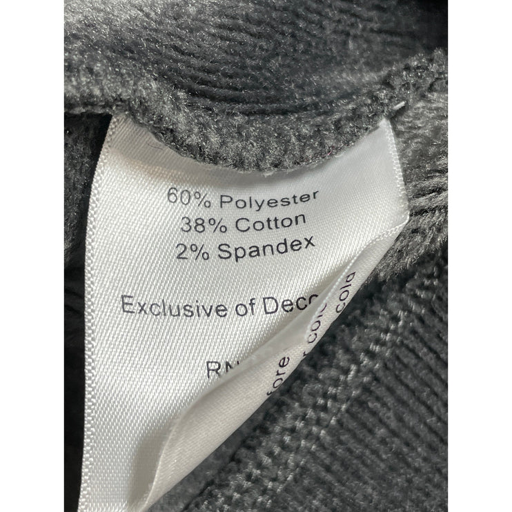 Mondetta Women's Gray Fleece Activewear Sweater Sweatshirt Bomber Coat Jacket S