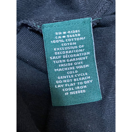 LAUREN Ralph Lauren Women's Black Lace Off The Shoulder Cotton Blouse Top Size L