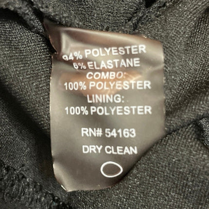 Tommy Hilfiger Women's Black Long Sleeve Mesh Collar Shift Mini Dress Size 12