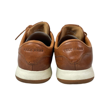 Cole Haan GrandPro Brown Leather Round Toe Lace Up Tennis Sneakers Shoes Sz 10M