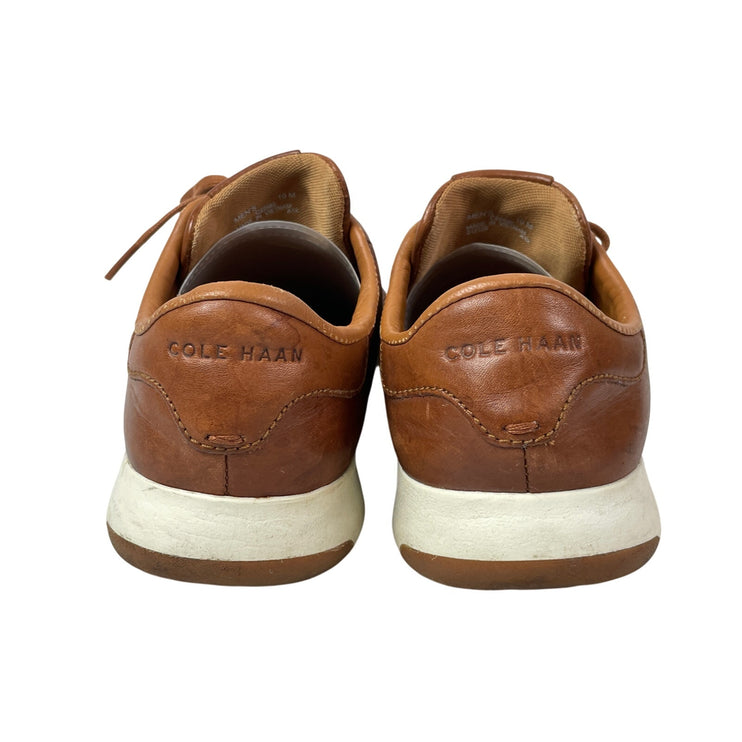 Cole Haan GrandPro Brown Leather Round Toe Lace Up Tennis Sneakers Shoes Sz 10M