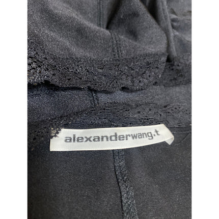 Alexander Wang Black Sleeveless Cami Camisole Bandeau Bustier Crop Tank Top Sz M