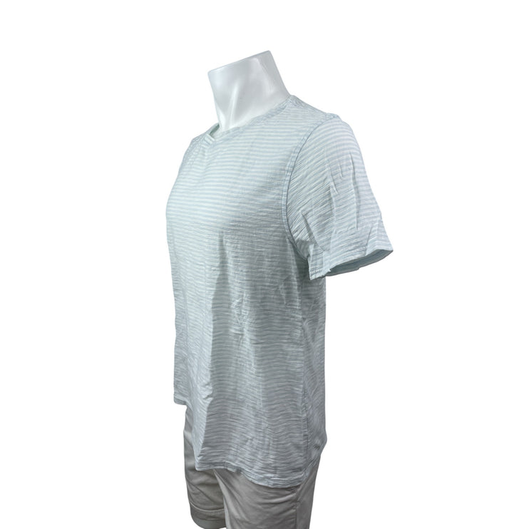 7 For All Mankind Men's Stripe Crew Neck Short Sleeve Basic Tee T-Shirt Top Sz M