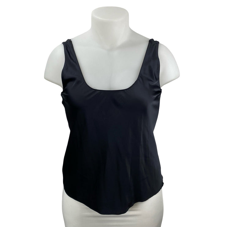 Abercrombie & Fitch Women's Black Scoop Neck Sleeveless Corset Cami Tank Top M