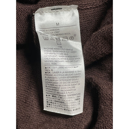 Banana Republic Men's Brown 100% Wool Turtleneck Long Sleeve Sweater Top Size M