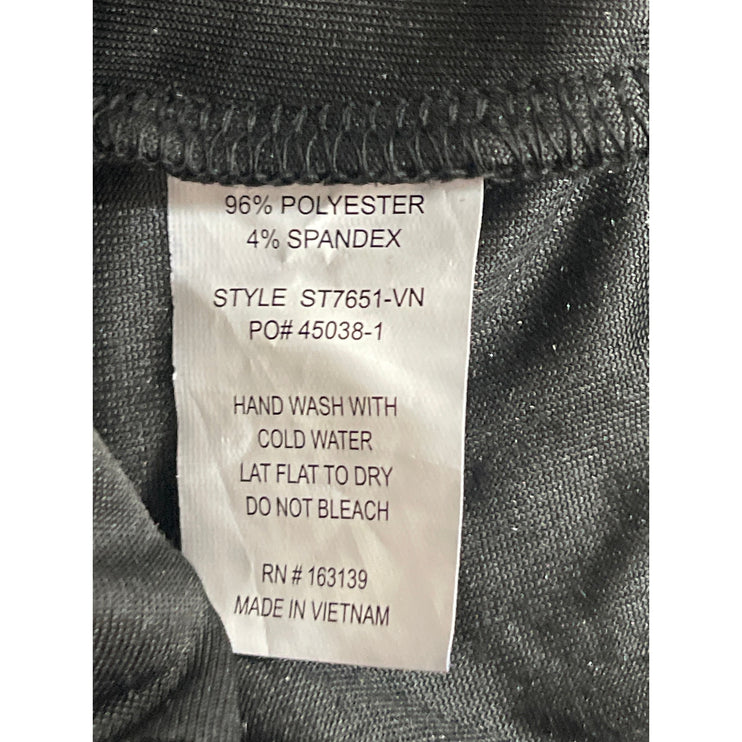 Popular 21 Women's Black Velvet Sleeveless Midi Cami Tank Bodycon Slip Dress M