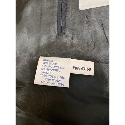 NEW Murphy & Hartelius Men's Black Wool Pilot Uniform Blazer Coat Jacket Size 8A